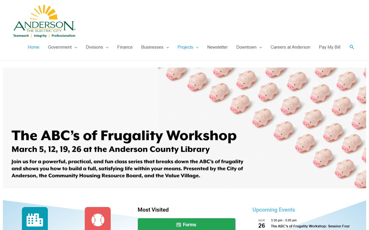 Anderson Police Department building for Anderson 72 hour booking arrests