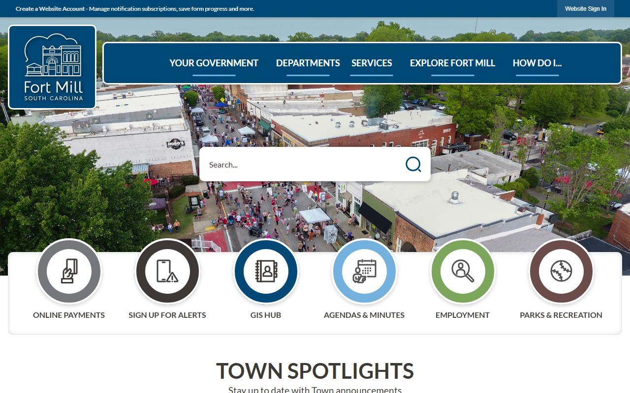 Fort Mill Police Department page for 72 hour booking records