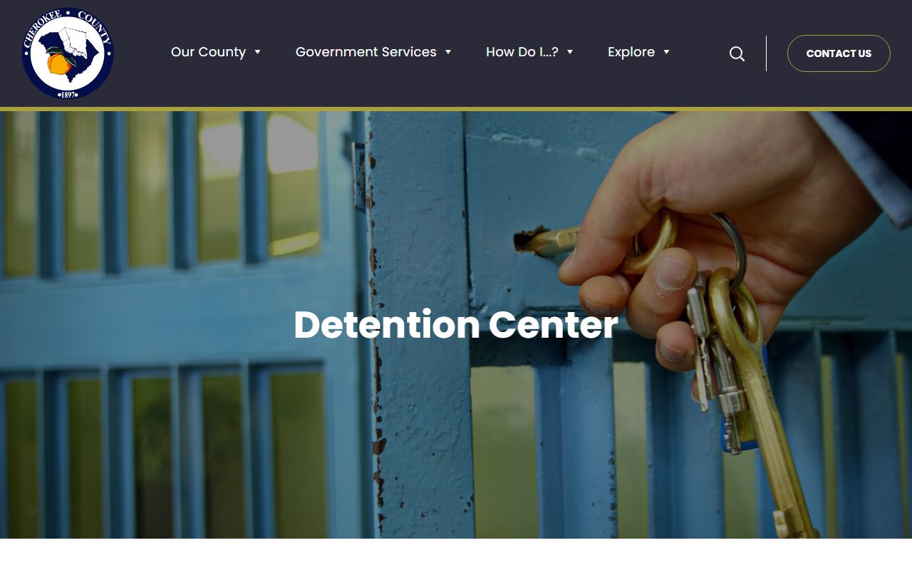 Cherokee County Detention Center booking facility in Gaffney