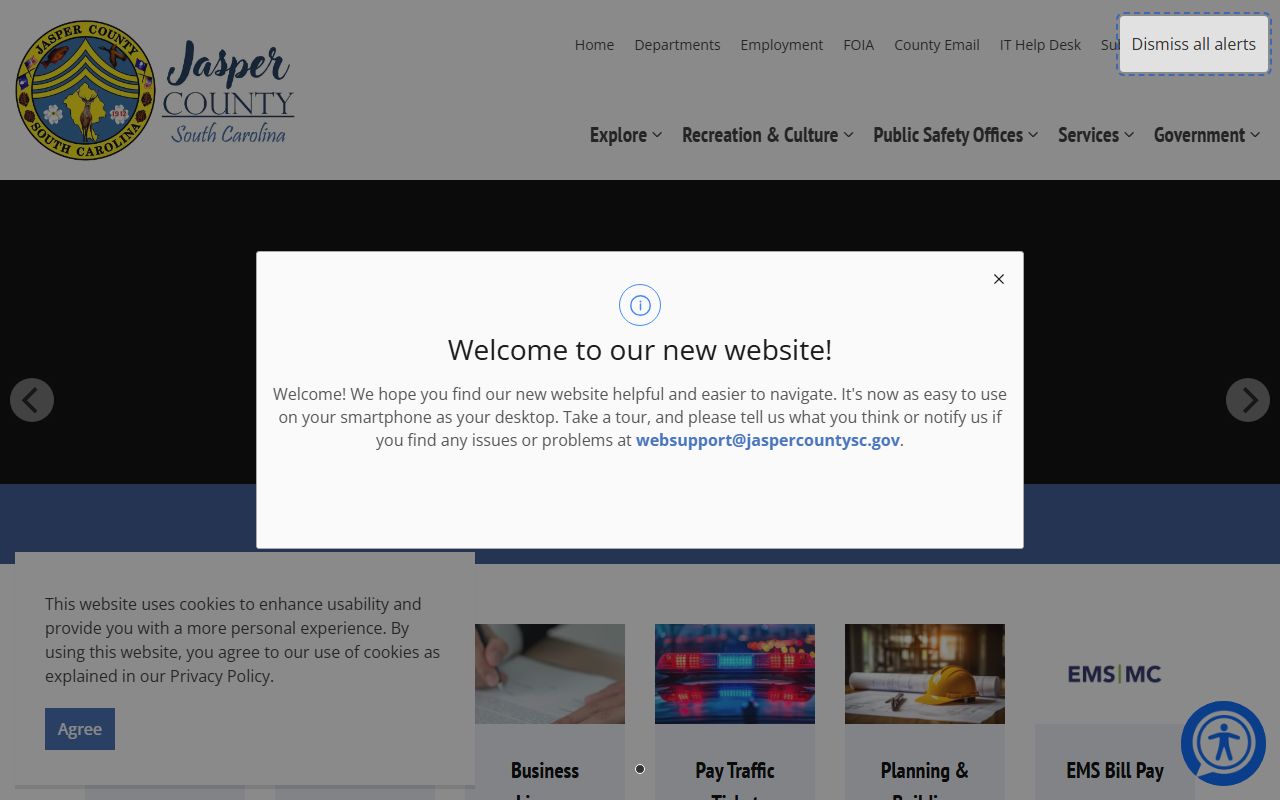 Jasper County Sheriff Office site for 72 hour booking lookups