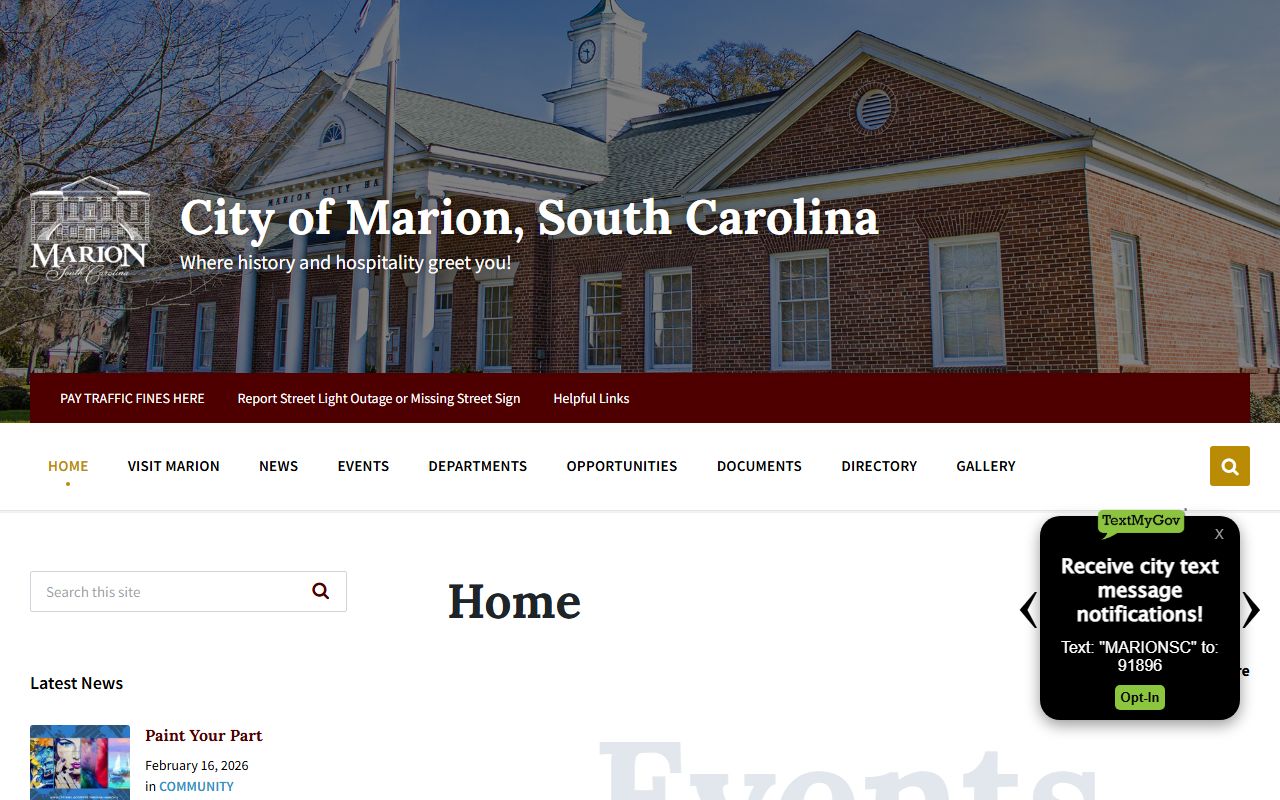 Marion County Sheriff Office site for 72 hour booking information