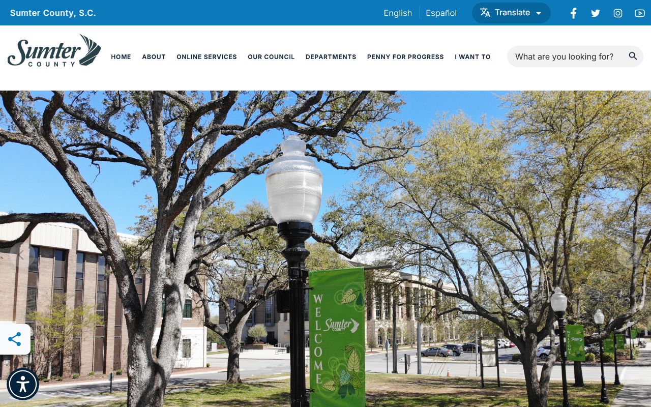 Sumter County Sheriff office page for booking record access